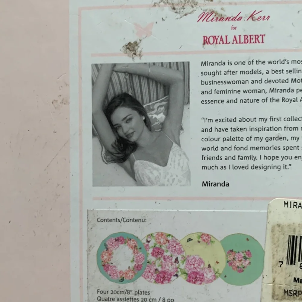 Miranda Kerr dessert plates